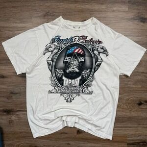 2000s‎ tapout y2k grunge skull graphic tee